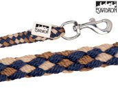 uwiąz Eskadron, zapięcie klasyczne, granatowo-orzechowo-brązowy