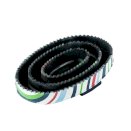 zgrzebło Happy, ciemnoniebieski/czerwony (w paski)