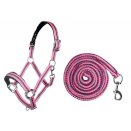 Kantar i Uwiąz 180 cm z klasycz.karab. -Prag- HKM, aqua, 100245210