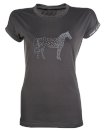 Koszulka -Crystal Horse- HKM, antracyt