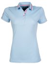 Koszulka polo do jazdy konnej -Active 19-, błękitny