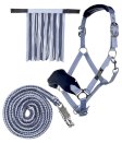 Kantar z frędzlami i uwiązem z bezp. karab. HKM, błękit/niebieski, 107346463