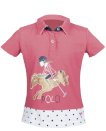 Koszulka polo -Santa Fe- Little sister, malinowy, 97523805