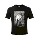 Dziecięca koszulka z koniem, czarna