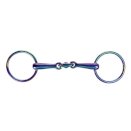 Wędzidło podwójnie łamane  -Rainbow- 18mm stal szl HKM, -