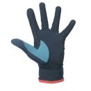 Rękawiczki jeździeckie -Speed- HKM PRO TEAM, granat/lazur