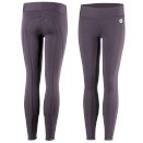 Ocieplane zimowe legginsy jeździeckie Horze Junior Active, fioletowe