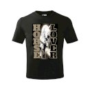 Koszulka dziecięca z koniem Horse Lover, czarna