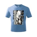 Koszulka dziecięca dla miłośników koni Horse Lover, błękitna