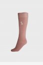 Podkolanówki jeździeckie Bamboo, różowe