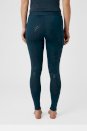Legginsy jeździeckie z pełnym lejem silikonowym Horze Tessa, pond blue