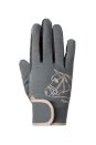 Dziecięce rękawiczki jeździeckie Horze Leighton Teens, szare