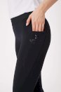 Lekko ocieplane legginsy jeździeckie Horze Maia, anthracite dark grey