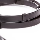 Wodze skórzane Kavalkade ze stoperami 16mm, czarne