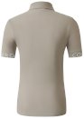 Koszulka jeździecka Polo damska Covalliero S/S 2025, beżowa