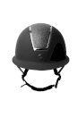 Kask Jeździecki Monarch II Metallic Glitter, czarny/srebrny