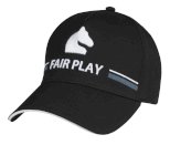Czapka z daszkiem z otworem na kitkę FairPlay Jockey, czarna