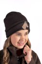 Czapka zimowa dziecięca Mia, ciemny brązowy