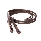 Wodze Kavalkade gumowane gripp z mosiężnymi okuciami, brązowe Wodze Kavalkade gumowane gripp z mosiężnymi okuciami, brązowe