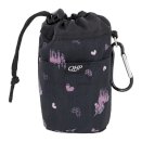 Torebka na smaczki dla koni QHP Lize, czarny/fiolet jednorożce