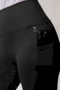 Legginsy jeździeckie ocieplane z wysokim stanem Horze Gillian, czarne Legginsy jeździeckie ocieplane z wysokim stanem Horze Gillian, czarne