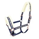 Kantar z futerkiem Cyntia, granatowy