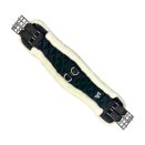 Popręg ujeżdżeniowy z futerkiem York Katnis, czarny