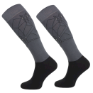 Podkolanówki jeździeckie funkcyjne, szare/geometric