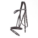 Ogłowie Kavalkade Quentin z nachrapnikiem kombinowanym, czarne