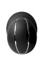 Kask jeździecki Horze Altitude, czarny/srebrny