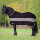 Derka polarowa z odpinanymi pasami Horsenjoy Jasmine, czarno-szara