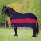 Derka polarowa z odpinanymi pasami Horsenjoy Jasmine, granatowo-bordowa