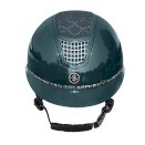 Kask jeździecki FAIRPLAY QUANTINUM 2.0 W-V SPOTLIGHT SHINY SILVER, ciemnozielony