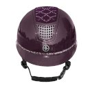 Kask jeździecki FairPlay QUANTINUM W-V SPOTLIGHT SHINY SILVER, jagodowy S