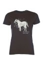 T-shirt z koniem dla dzieci Sparkle, czarny