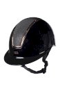 Kask jeździecki HKM Lady Shield Brillant, czarny/rosegold