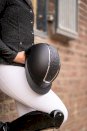 Kask jeździecki HKM Lady Shield Elegant, czarny/srebrny