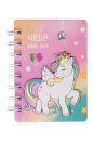 Notatnik Unicorn mini z motywem jednorożca, 4 warianty kolorystyczne