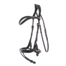 Ogłowie anatomiczne Kavalkade Cajus z nachrapnikiem kombinowanym, czarne