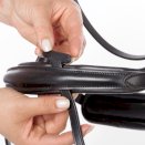 Ogłowie anatomiczne Kavalkade Cajus z nachrapnikiem kombinowanym, czarne