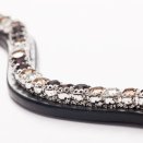 Naczółek Kavalkade Season Dreams, czarny brązowe/białe kamyczki