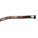 Naczółek Kavalkade Season Dreams, czarny czerwone/złote kamyczki Naczółek Kavalkade Season Dreams, czarny czerwone/złote kamyczki