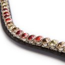 Naczółek Kavalkade Season Dreams, czarny czerwone/złote kamyczki Naczółek Kavalkade Season Dreams, czarny czerwone/złote kamyczki