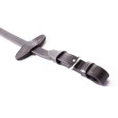 Cienkie wodze gripp ze stoperami, brązowe