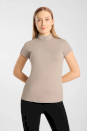 Koszulka treningowa do jazdy konnej Mina, beżowa