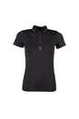 Koszulka jeździecka Polo Lauria Garrelli Limone, czarna Koszulka jeździecka Polo Lauria Garrelli Limone, czarna
