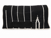 Pad westernowy Navajho, czarny/biały