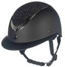Kask jeździecki HKM Alarion Diamond, czarny/czarny Kask jeździecki HKM Alarion Diamond, czarny/czarny
