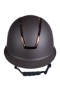 Kask jeździecki HKM Lady Shield, brąz/rosegold
