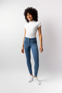 Bryczesy jeansowe Carolyn, dark denim